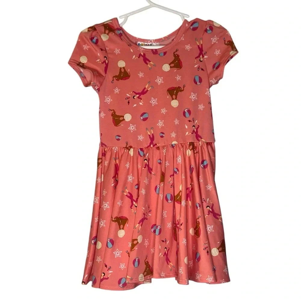 Dot Dot Smile Cap Sleeve -Circus Elephant Girls Size 2T